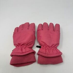 Joe Fresh Pink Waterproof Winter Gloves 3M Thinsulate Insulated Kids Size M/L